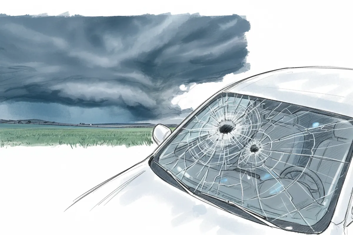 Illustrazione a corredo: Terrore in arrivo su Brescia: grandine grossa come una palla da tennis e tempeste improvvise!