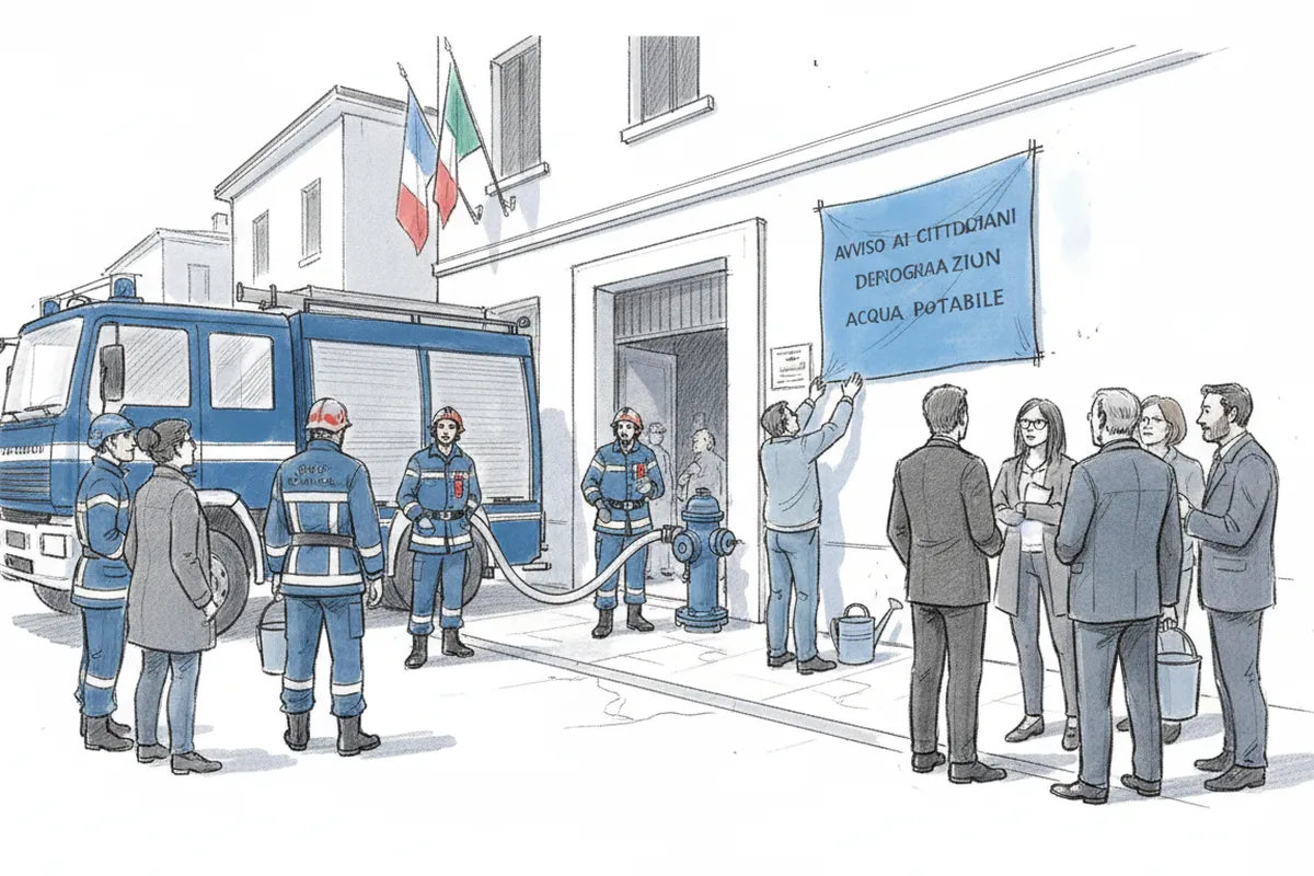 Illustrazione a corredo: Fiamme in azienda a Pian Camuno: madre e bimbo di 7 anni intrappolati, salvati con l'autoscala. Ora un altro problema