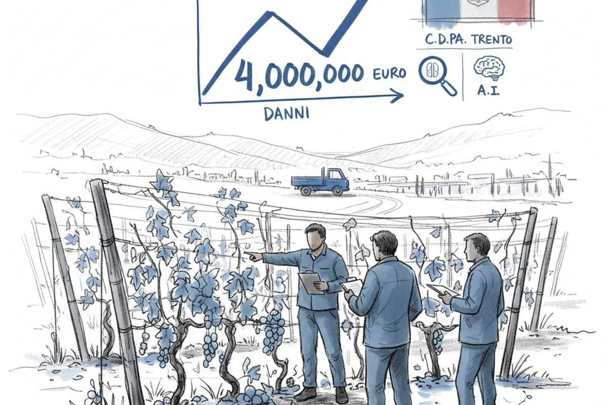 Illustrazione a corredo: Vigneti distrutti e 4 milioni di danni: cosa succede ora alle aziende colpite dalla grandine