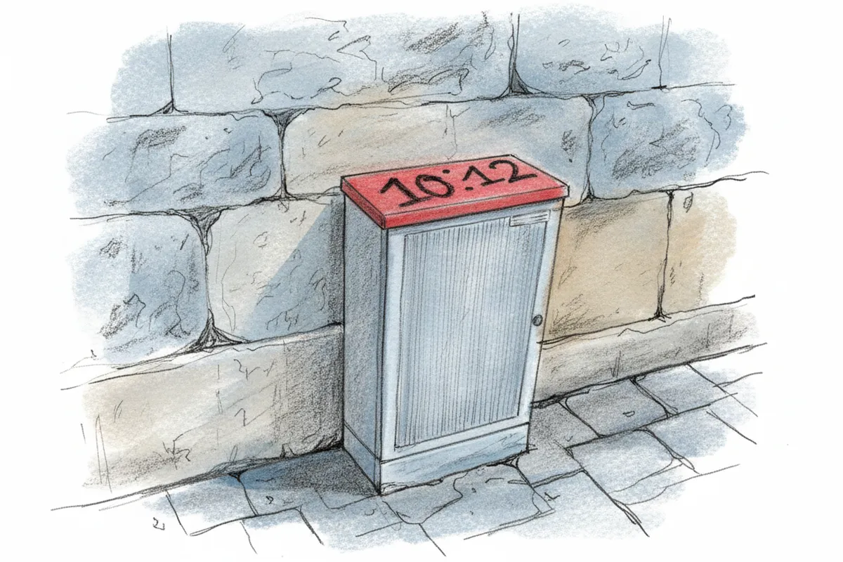 Illustrazione a corredo: Brescia, dopo la scritta sul muro del Pd il numero "10:12" spunta anche sui cestini: cosa significa